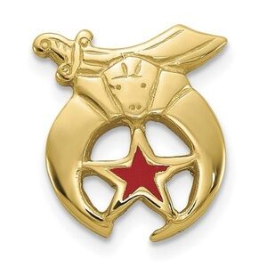 14k Yellow Gold Masonic Shriner Lapel Pin / Tie Tac by IB Goodman